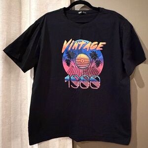 ROMWE Men's Vintage Short Sleeve T-Shirt, Size XL